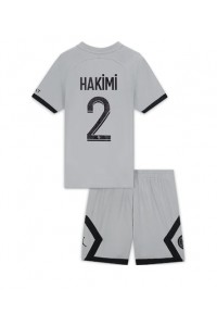 Paris Saint-Germain Achraf Hakimi #2 Babyklær Borte Fotballdrakt til barn 2022-23 Korte ermer (+ Korte bukser)